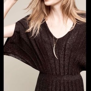 Anthro Knitted & Knotted Pleated Sweater Dress